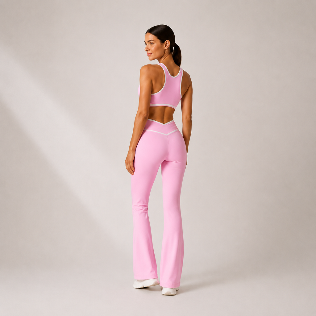 Women’s Top & Flare Pants Set – Outline Signature