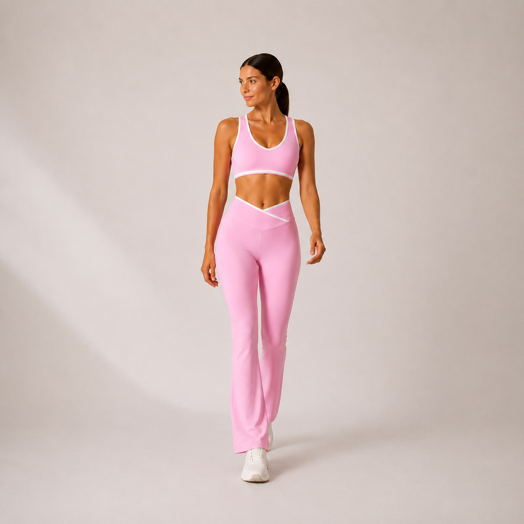 Women’s Top & Flare Pants Set – Outline Signature