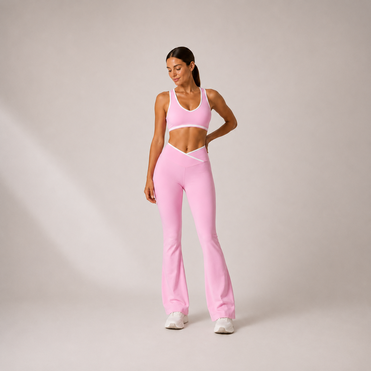 Women’s Top & Flare Pants Set – Outline Signature
