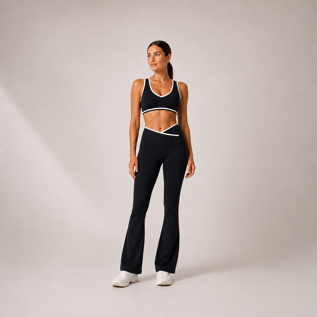 Women’s Top & Flare Pants Set – Outline Signature