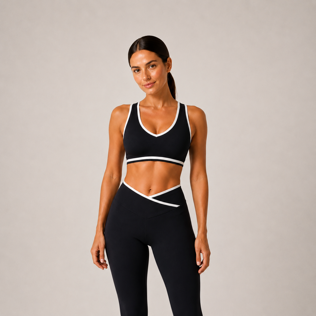 Women’s Top & Flare Pants Set – Outline Signature
