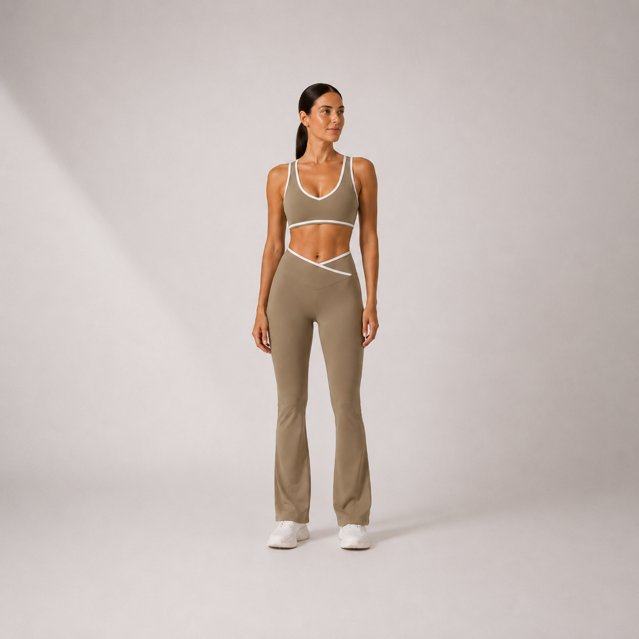 Women’s Top & Flare Pants Set – Outline Signature