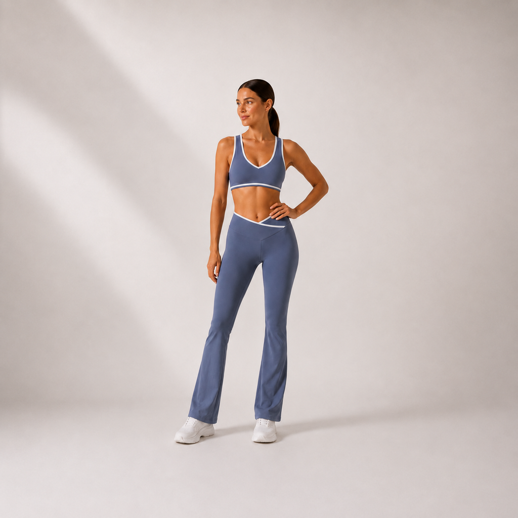 Women’s Top & Flare Pants Set – Outline Signature