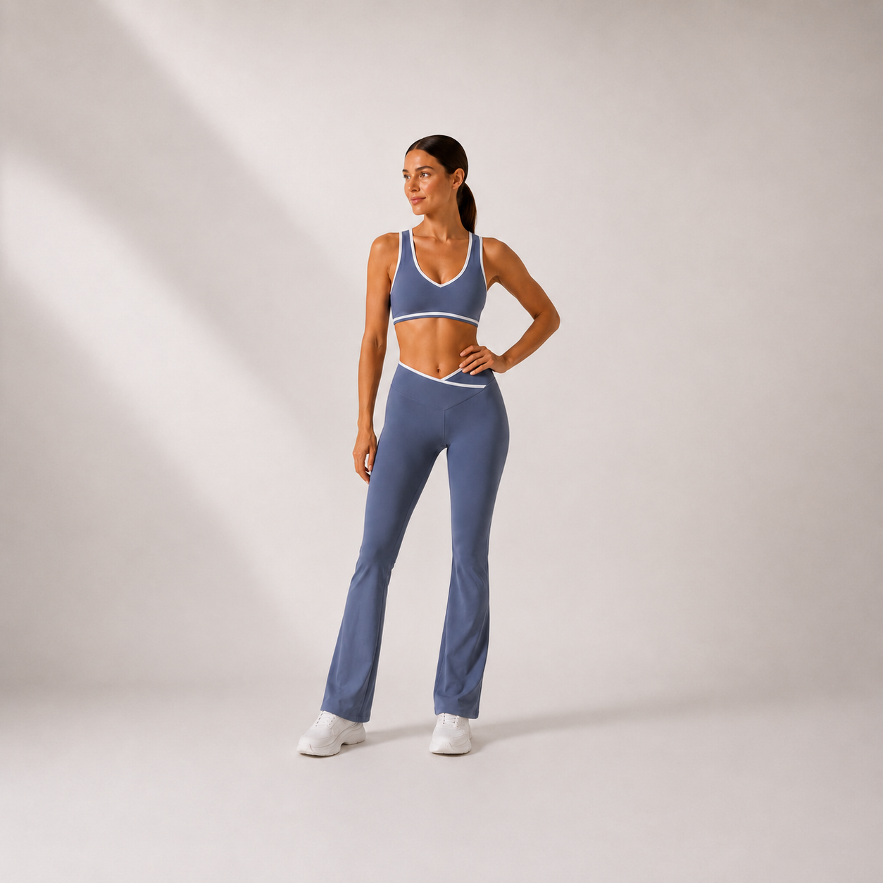 Women’s Top & Flare Pants Set – Outline Signature