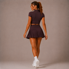 Women’s Pleated Skirt Set – Court Polo