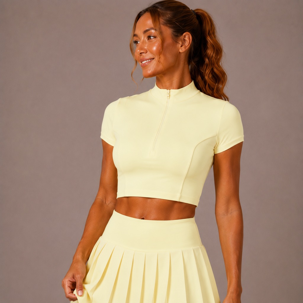 Women’s Pleated Skirt Set – Court Polo