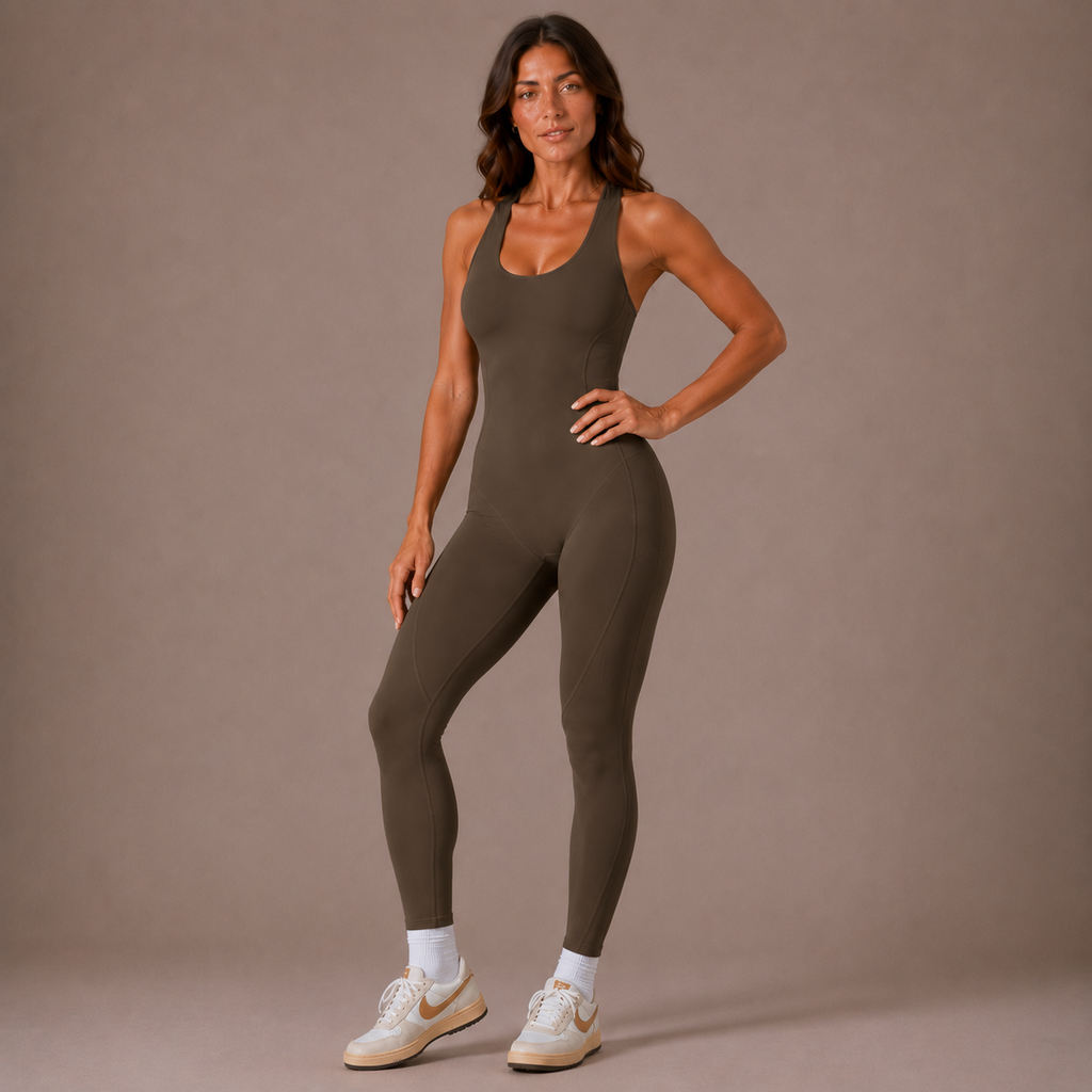 Women’s Sculpting Workout Jumpsuit – Contour Lift