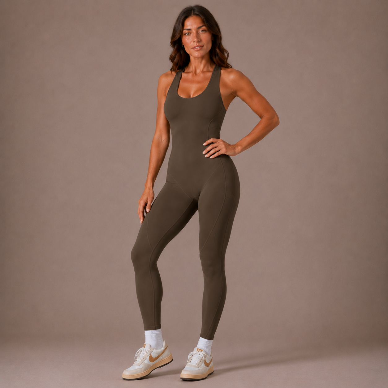Women’s Sculpting Workout Jumpsuit – Contour Lift