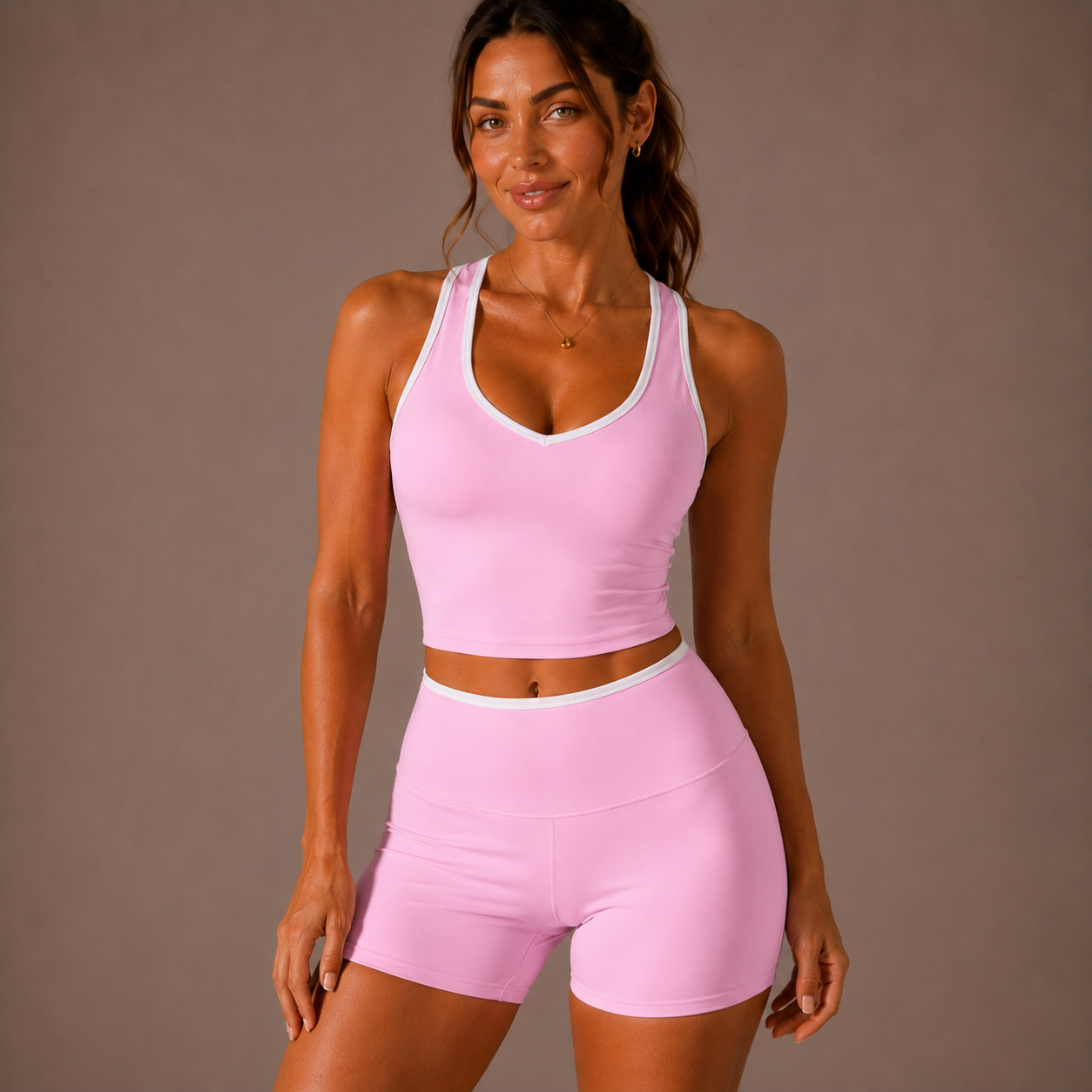 Women’s Top & Shorts Workout Set – Linea Short