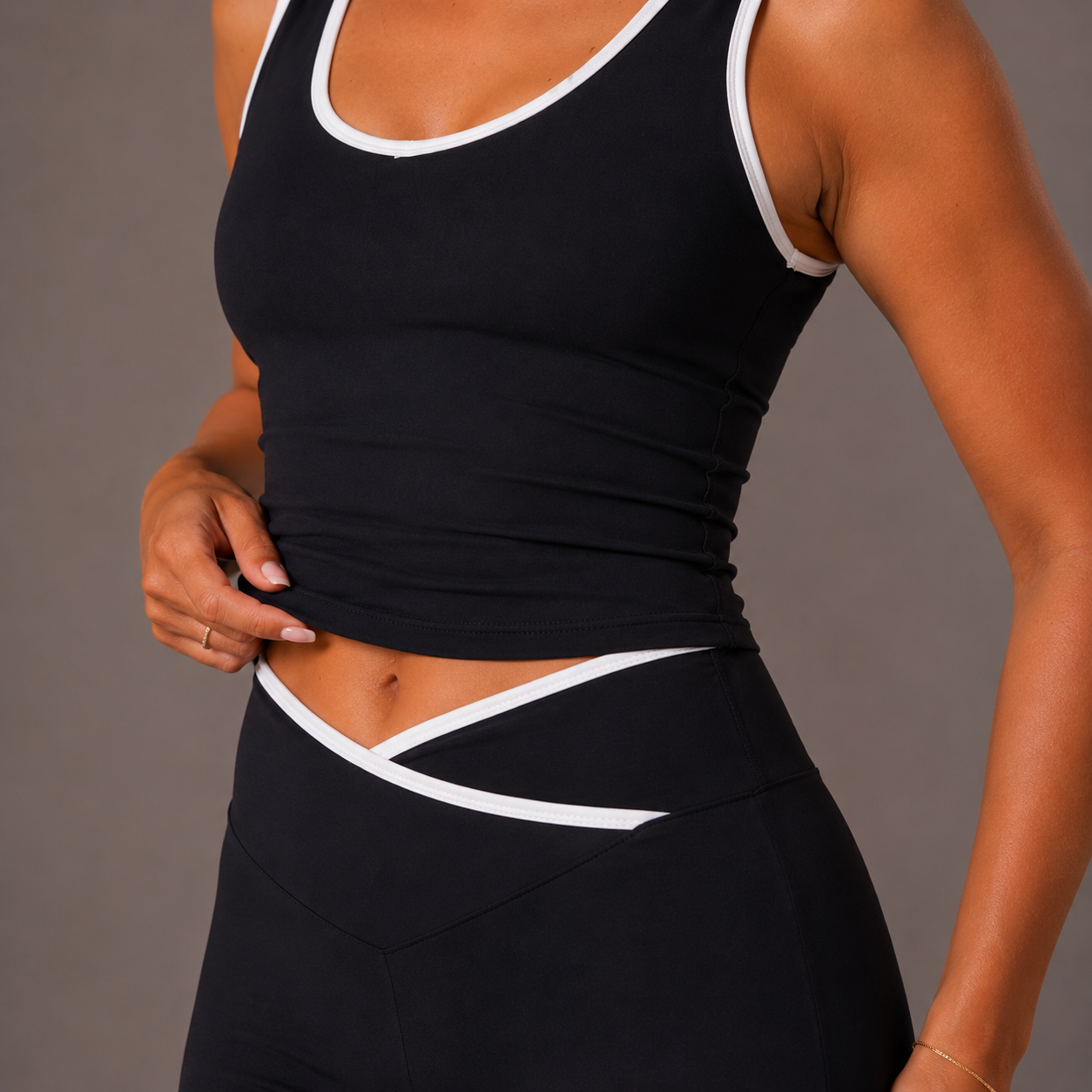 Women’s Top & Flare Pants Set – Outline Flow