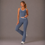 Women’s Top & Flare Pants Set – Outline Flow