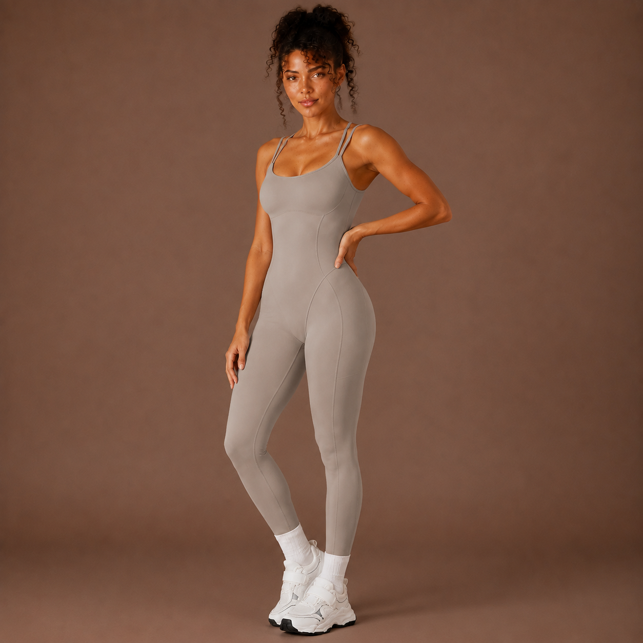 Women’s Workout Jumpsuit – Forma Cross-Back