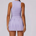 Conjunto Court Polo Plisado